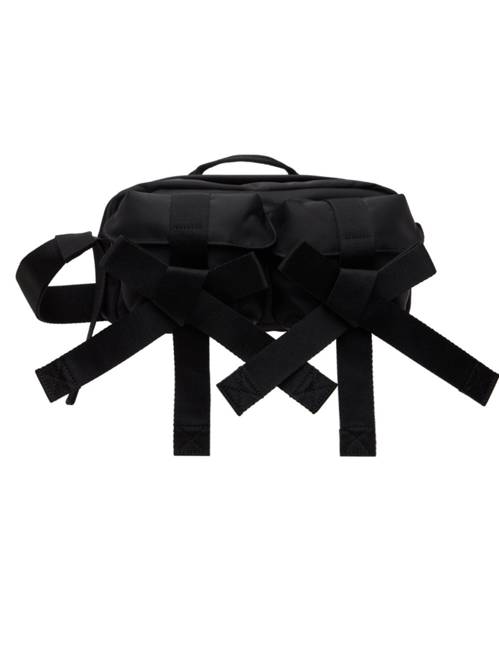 Simone Rocha Black Classic Bow Crossbody Bag